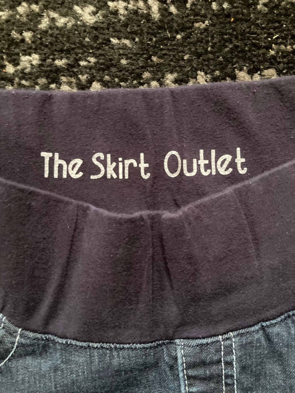 Inherit Maternity Skirt EUC Maxi 6 / 7 Small Womens Modest Denim Skirt Outlet - Picture 3 of 9
